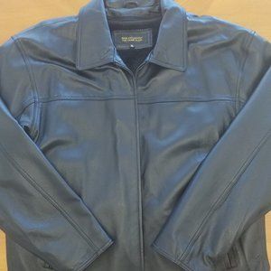 TRUMP PLAZA Genuine Leather Jacket Size XL